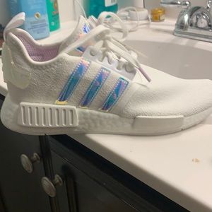 Adidas mermaid iridescent sneakers